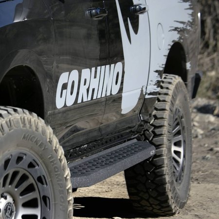 Go Rhino 04-14 F150 SUPER CREW CAB RB20 RUNNING BOARDS BLACK POLYUREA 69415087T
